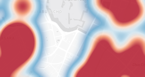 桜田門エリアの銭湯密度