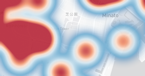 芝公園エリアの銭湯密度